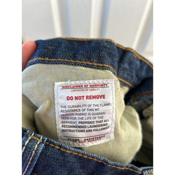 Ariat Fire Resistant Dark Wash Straight Leg Jeans 30/31 - Picture 6 of 7